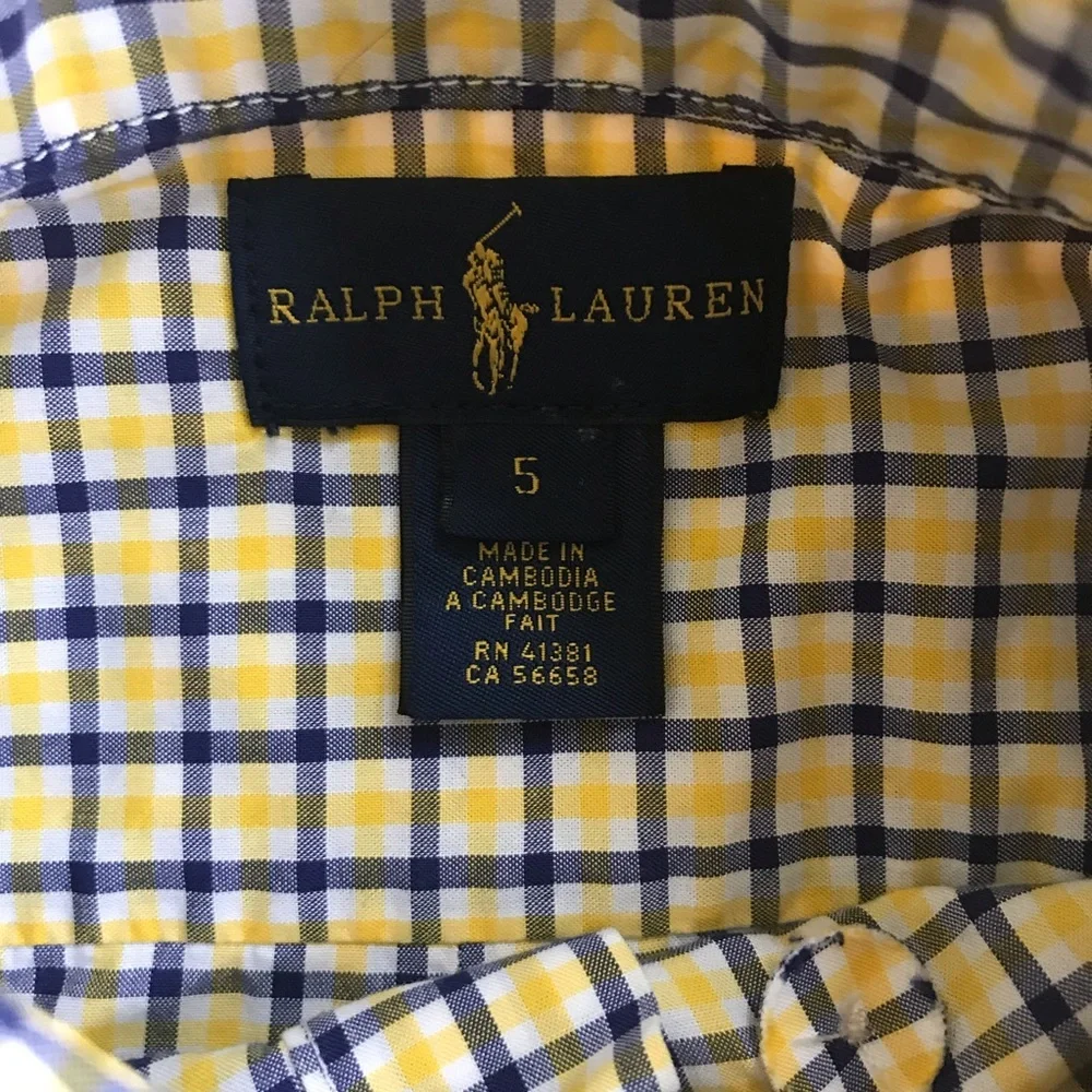Boys Polo Button Down by Ralph Lauren size 5